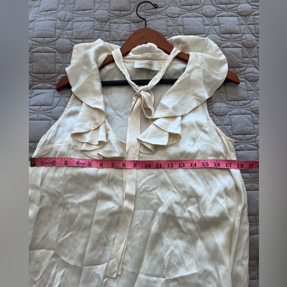 Zimmermann Cream Ruffle Blouse - Picture 10 of 16